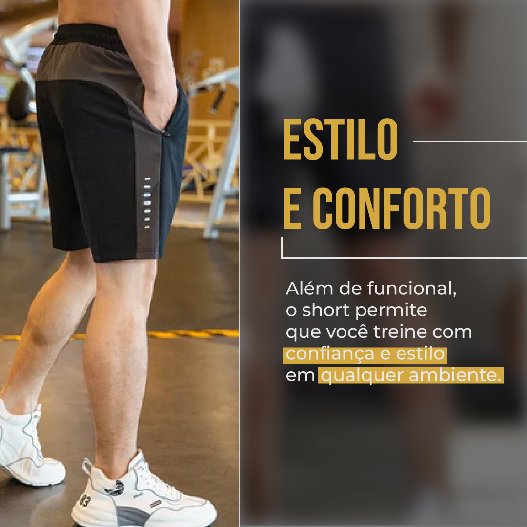 Short Academia Luks Masculino Quick-Drying - COMPRE 2 LEVE 3