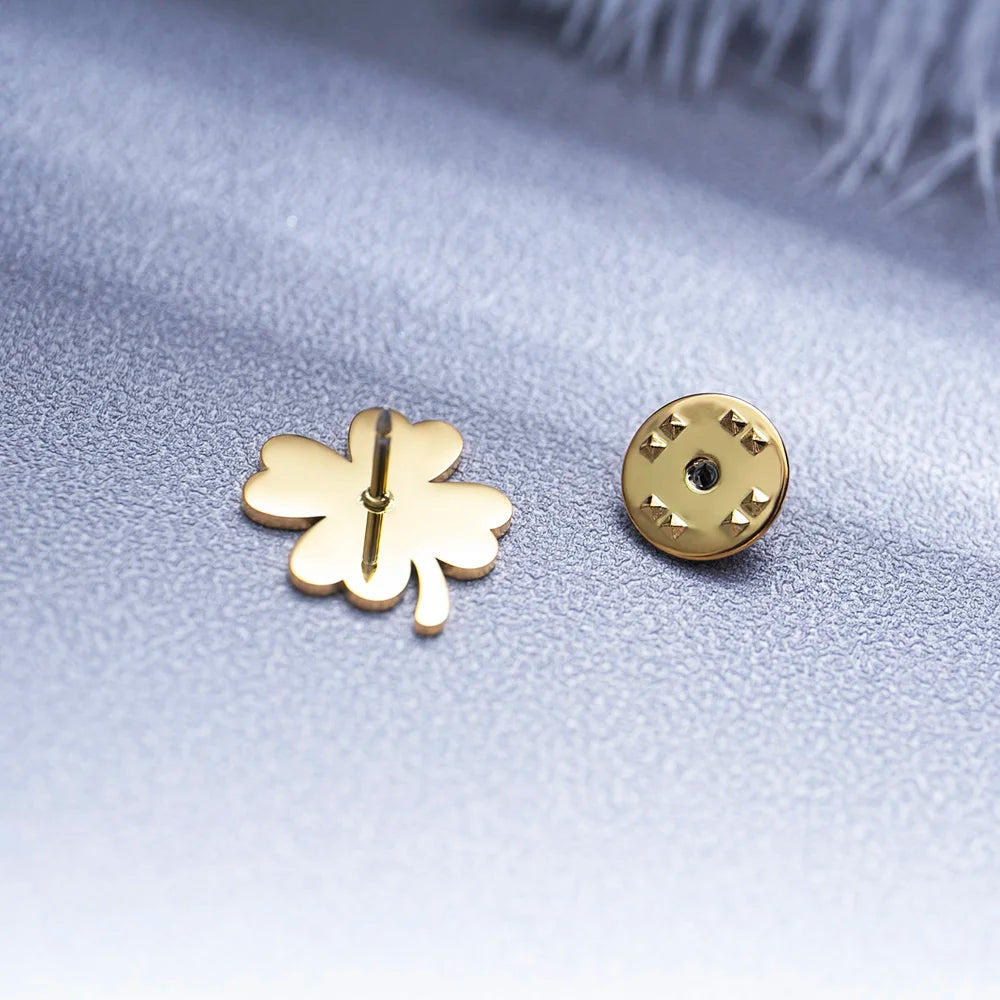 Pin de Lapela Trevo de Quatro Folhas