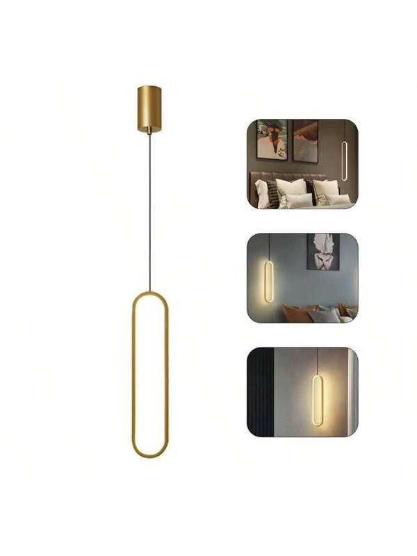 Luminária Pendente Minimalista Candelabro 3 Cores em 1 Luz