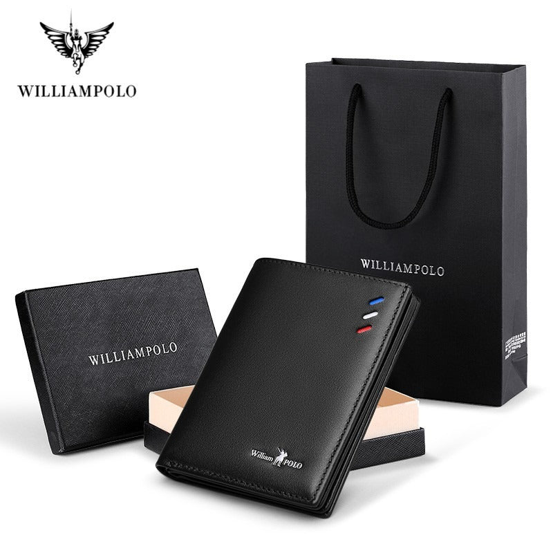 Carteira Masculina de Couro William Polo Luxury Luks