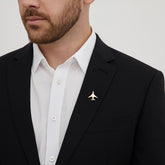 Pin de Lapela Aeronave Luks Premium | Acessório Elegante em Aço Inoxidável | Presente Exclusivo para Amantes de Aviação