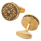 Abotoaduras Royal Banhada a Ouro Antigo